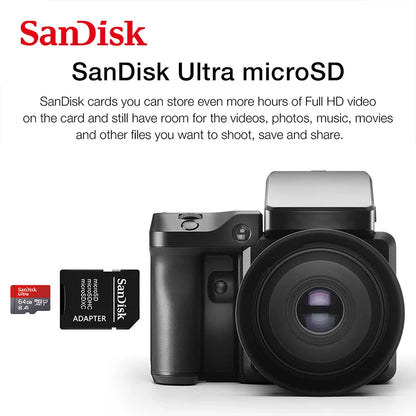 100% Original SanDisk Micro tf SD Card Class 10 TF Card 32GB 64GB 128GB Memory Card for Phone Tablet Flash Card