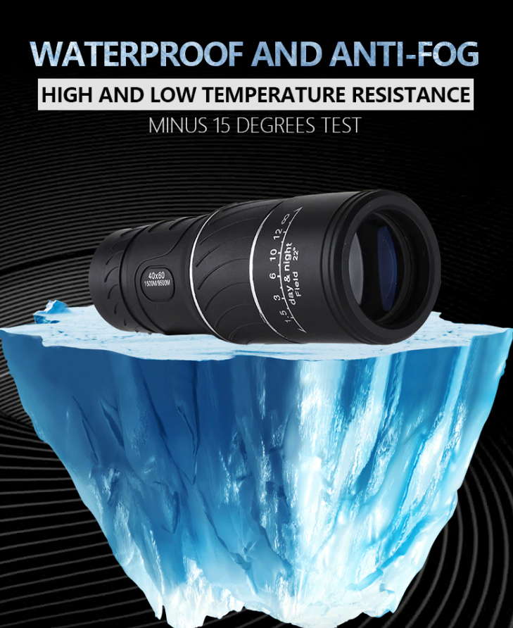 40X60 Monocular Binoculars With Night Vision BAK4 Prism High Power