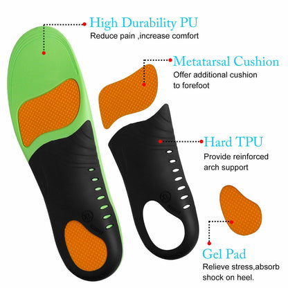 Orthotic Shoe Insoles Inserts Flat Feet High Arch Support For Plantar