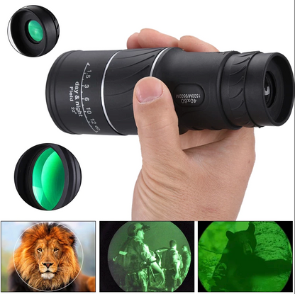 40X60 Monocular Binoculars With Night Vision BAK4 Prism High Power