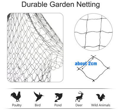 33FT Anti Bird Netting Pond Net Protection Tree Crops Plants Fruits