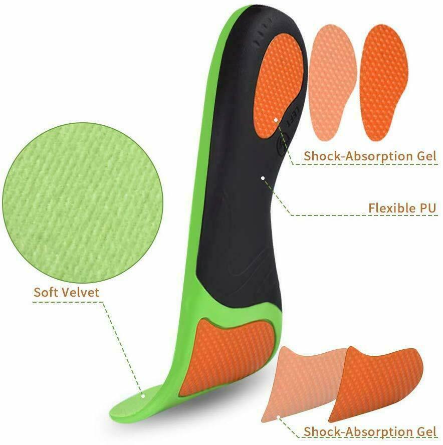 Orthotic Shoe Insoles Inserts Flat Feet High Arch Support For Plantar