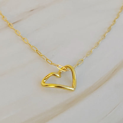 Heart And Chain Necklace