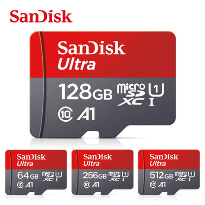 100% Original SanDisk Micro tf SD Card Class 10 TF Card 32GB 64GB 128GB Memory Card for Phone Tablet Flash Card