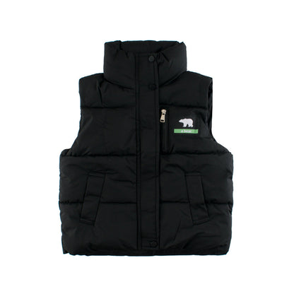Style Kids Unisex Outerwear: Sleeveless Single Breasted Coat for