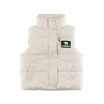 Style Kids Unisex Outerwear: Sleeveless Single Breasted Coat for